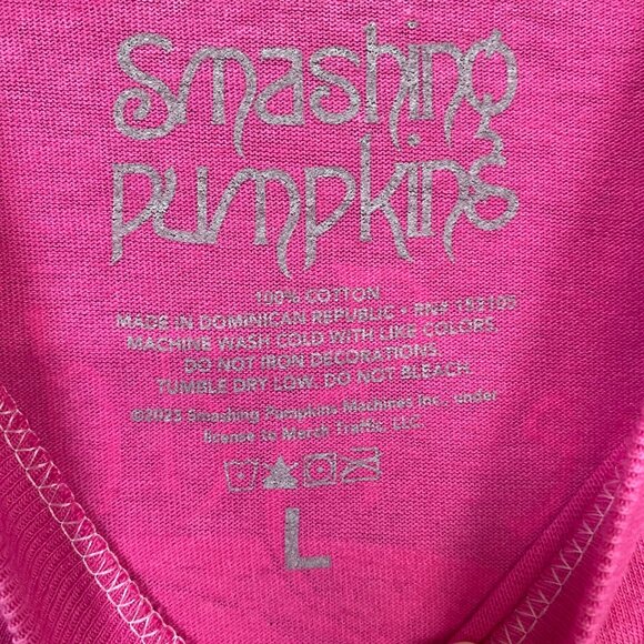 The Smashing Pumpkins Pink Logo Tee – Official Merch Size Large - Picture 4 of 4